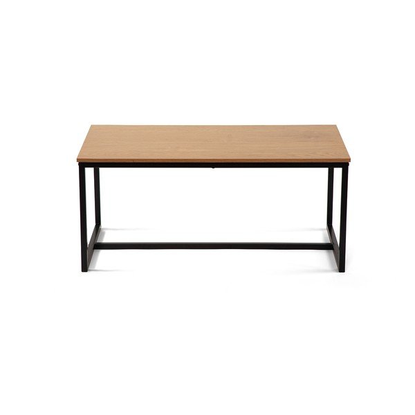 Natūralios spalvos kavos staliukas iš ąžuolo 47x90 cm Norden – Bonami Essentials