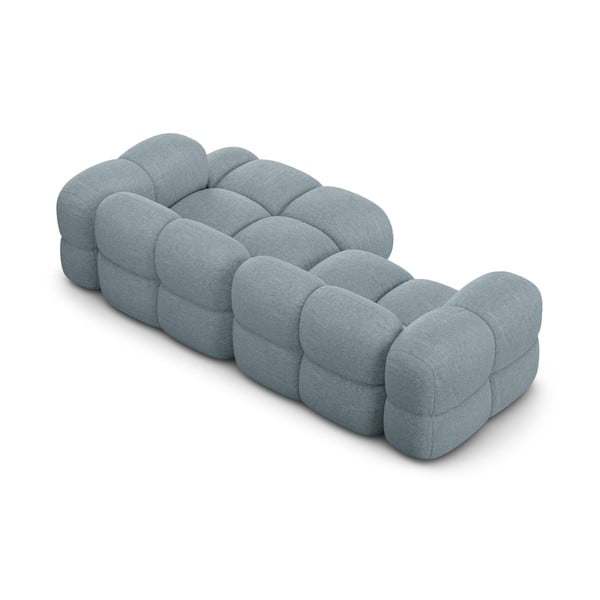 Šviesiai mėlynos spalvos kampinė sofa (su dešiniuoju kampu/su gultu) Loretto – Cosmopolitan Design-image-4