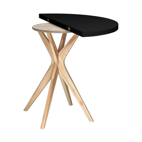 Apvalios formos prailginamas valgomojo stalas 65x90 cm Jubi – Ragaba-image-3