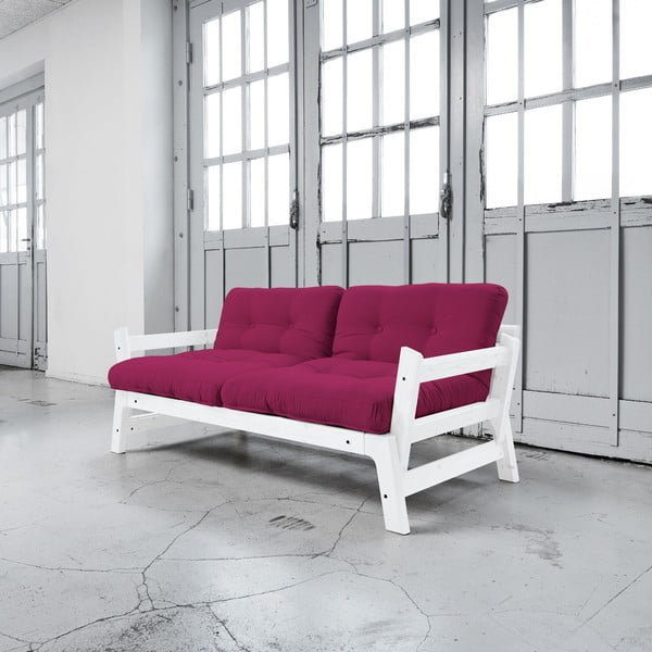 Sofa lova "Karup Step" balta/rožinė