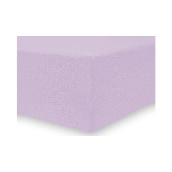 Rožinė violetinė elastinė paklodė DecoKing Nephrite Lila, 200/220 x 200 cm-image-1
