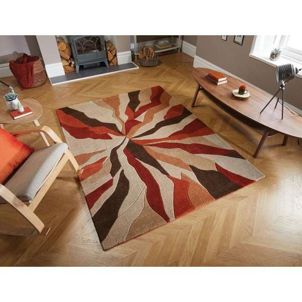 Oranžinis kilimas Flair Rugs Splinter, 160 x 220 cm-image-4