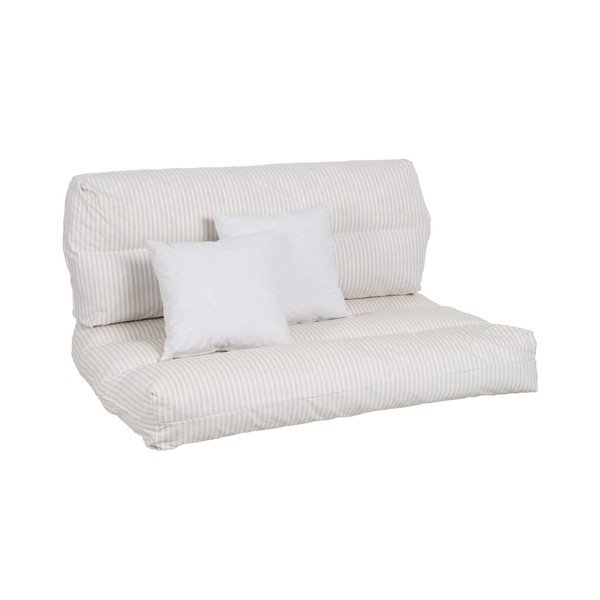 Sodo kėdžių paminkštinimai baltos spalvos/smėlio spalvos paletėms 4 vnt. 80x112 cm – Ixia-image-2