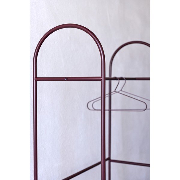 Bordo spalvos iš metalo drabužių kabykla 92x186x39 cm Arch – Mette Ditmer Denmark-image-4