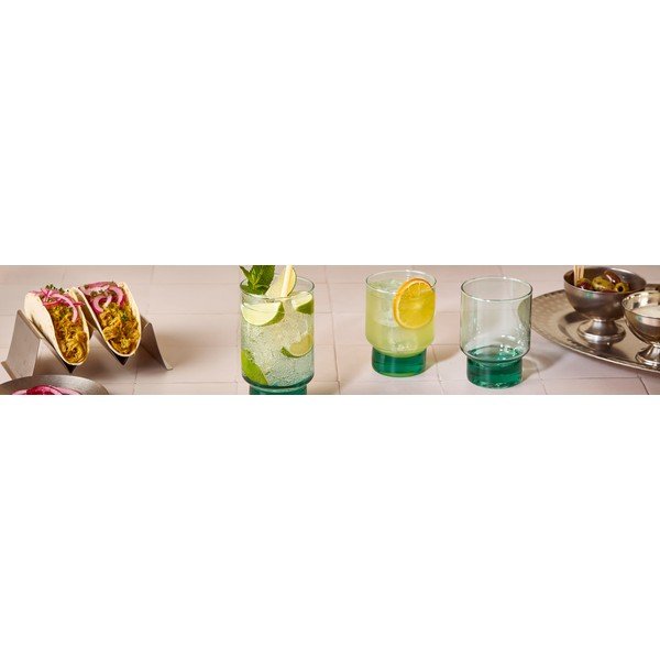 Iš perdirbto stiklo stiklinės 6 vnt. kokteiliams 500 ml Revera – BonBistro-image-2