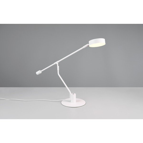 Matinės baltos spalvos stalinis šviestuvas LED su sulankstoma konstrukcija (aukštis 64 cm) Manduro – Trio-image-2