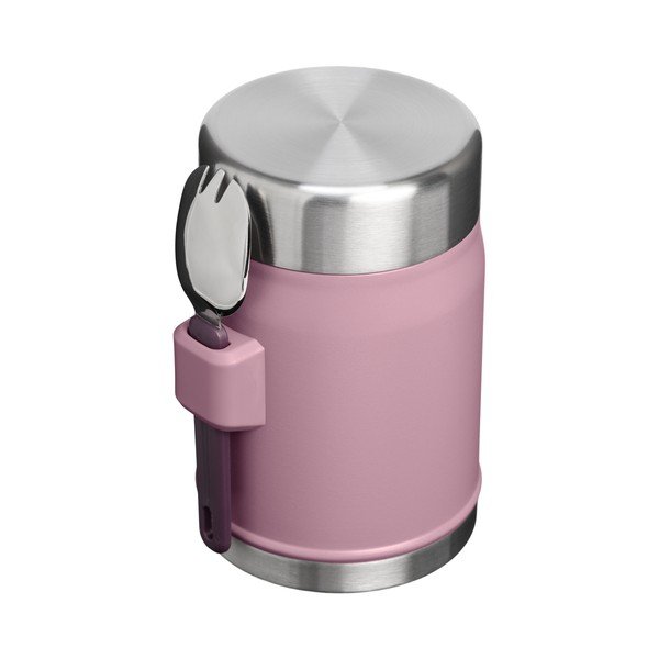 Violetinės spalvos iš nerūdijančio plieno maistui termosas 400 ml Legendary Food Jar + Spork Purple Smoke – Stanley-image-3