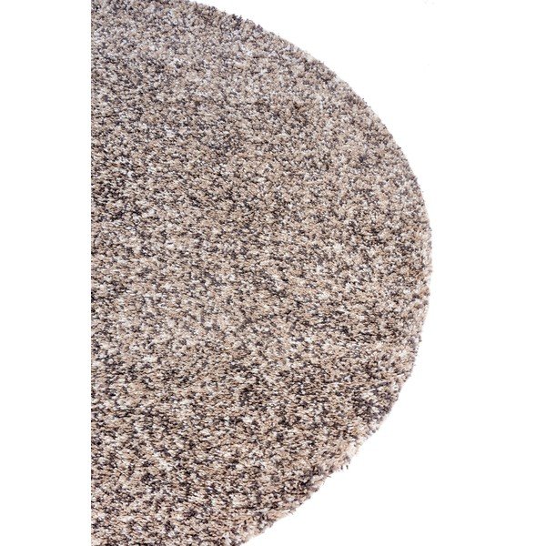 Apvalios formos kilimas smėlio spalvos ø 120 cm Shag – Hanse Home-image-4