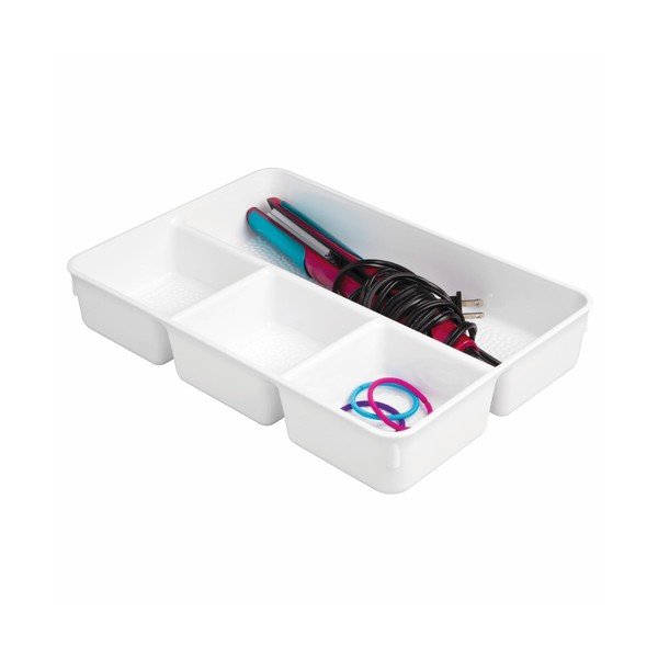 Baltas "InterDesign Rain Plus" organizatorius, 34 cm ilgio-image-1