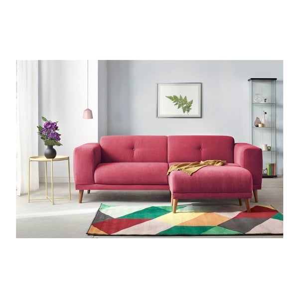 Raudona sofa su atramomis kojoms Bobochic Paris Luna-image-4