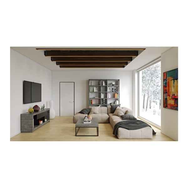 Žemas betonu dekoruotas kavos staliukas TemaHome Petra-image-3