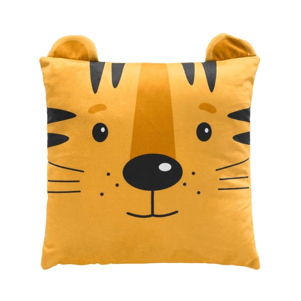 Iš velveto vaikiška pagalvė 40x40 cm Tigry – douceur d'intérieur