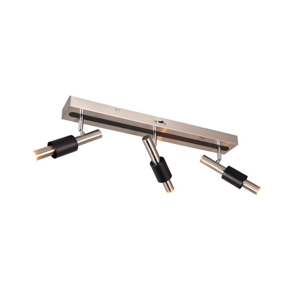 Juodos spalvos/sidabrinės spalvos taškinis šviestuvas LED 20,5x63 cm Ikaris – Trio Select-image-2