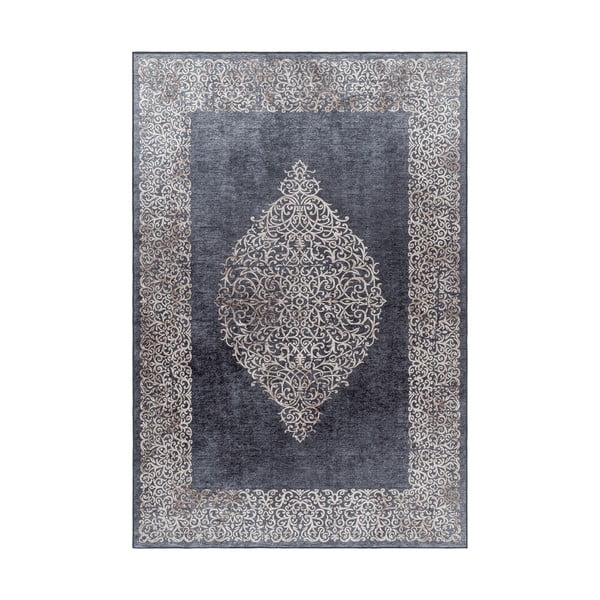 Skalbiamas kilimas antracito spalvos 80x250 cm Fiesta – Ayyildiz Carpets