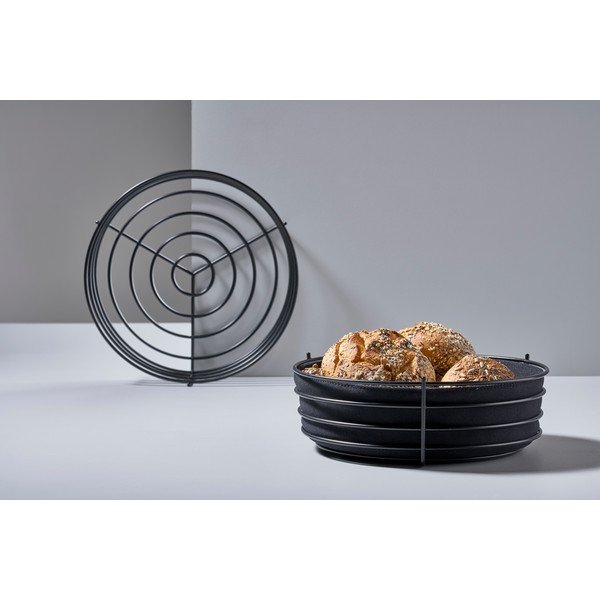 Juodas virtuvinis krepšelis duonai ir vaisiams Zone Singles-image-2