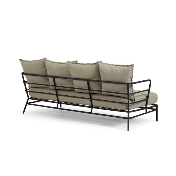 Smėlio spalvos sodo sofa su metaline konstrukcija Kave Home Mareluz-image-4