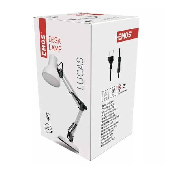Stalinis šviestuvas baltos spalvos (aukštis 48 cm) Lucas – EMOS-image-1