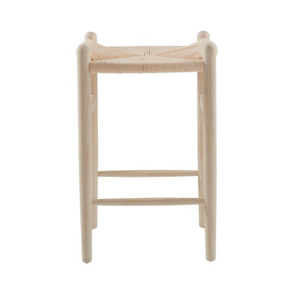 Šviesios natūralios spalvos iš guobos masyvo baro taburetė (sėdynės aukštis 63 cm) Nattavaara – Jotex-image-2
