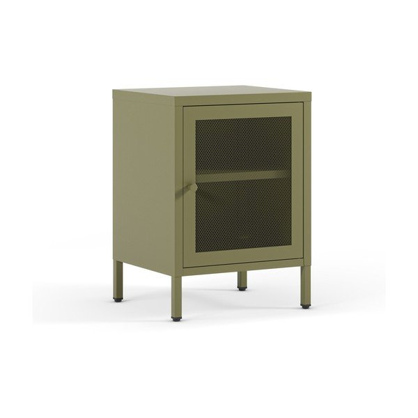 Žalios spalvos naktinis staliukas Fayna – Marckeric