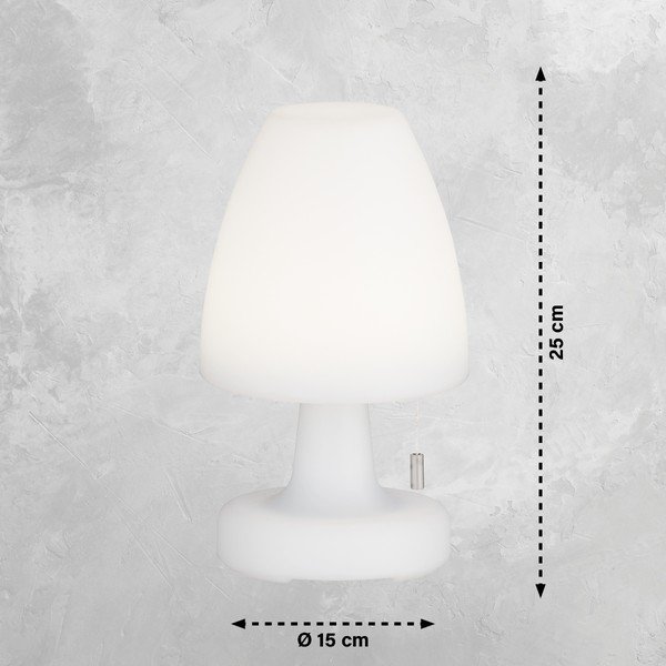 Stalinis šviestuvas baltos spalvos LED (aukštis 25 cm) Termoli – Fischer & Honsel-image-3
