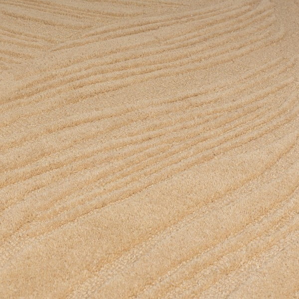 Šviesiai rudas vilnonis kilimas Flair Rugs Lino Leaf, 160 x 230 cm-image-3