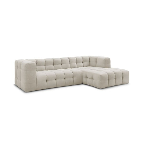 Kampinė sofa smėlio spalvos (su dešiniuoju kampu) Cloud – Bobochic Paris-image-3