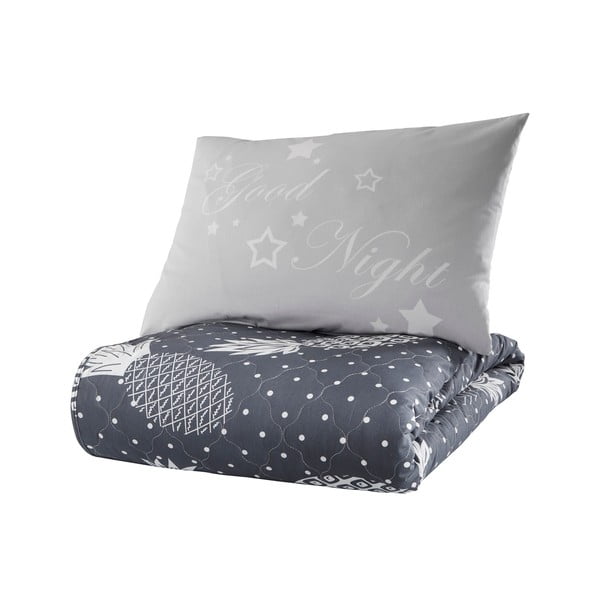 Mėlyna medvilninė lovatiesė su pagalvės užvalkalu Mijolnir Night, 180 x 225 cm