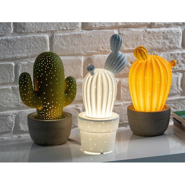 Baltas porcelianinis kaktuso formos šviestuvas Brandani Cactus-image-1