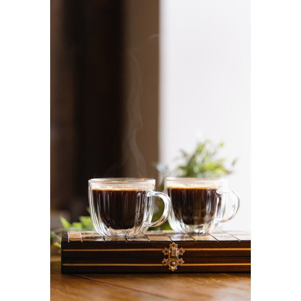 Iš stiklo puodeliai 2 vnt. kapučino 350 ml Tulip – Vialli Design-image-3