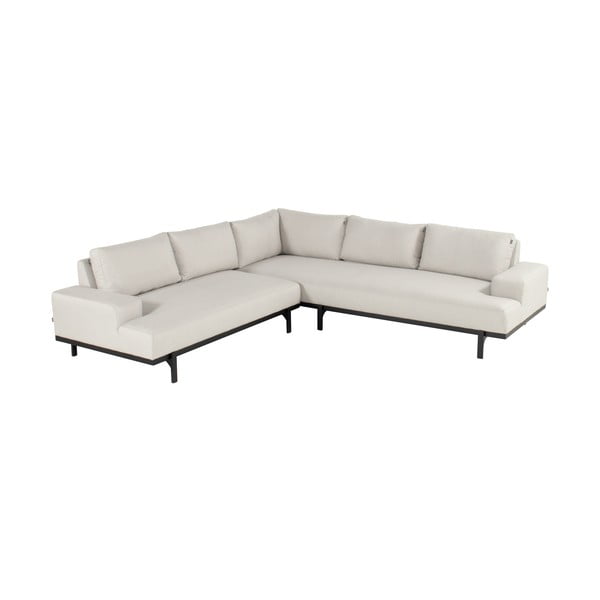 Šviesiai pilkos spalvos iš aliuminio sodo sofa (su kairiuoju kampu) Lucas – Hartman