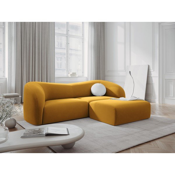 Sofa iš velveto garstyčių spalvos 237 cm Santi – Interieurs 86-image-1