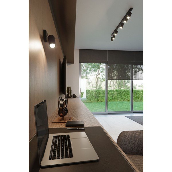 Juodas lubinis šviestuvas Sollux Etna 4L-image-1