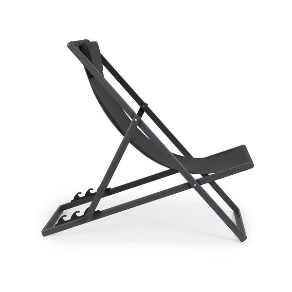 Antracito spalvos metalinis sodo šezlongas Taylor – Bizzotto-image-1