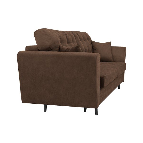 Rudos spalvos trijų vietų sofa-lova su saugykla "Cosmopolitan Design Lyon-image-3