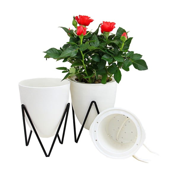 Baltas vazonas Tomasucci Poppy, ø 11,5 cm-image-3