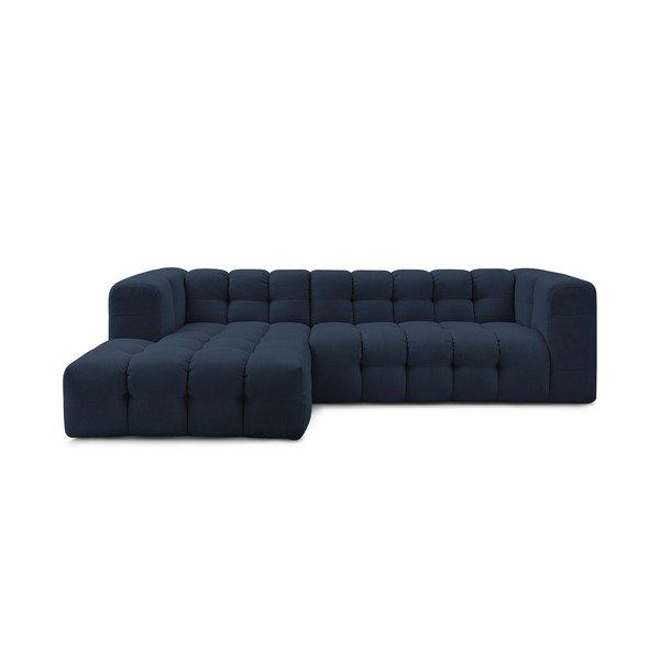 Kampinė sofa tamsiai mėlynos spalvos Cloud – Bobochic Paris