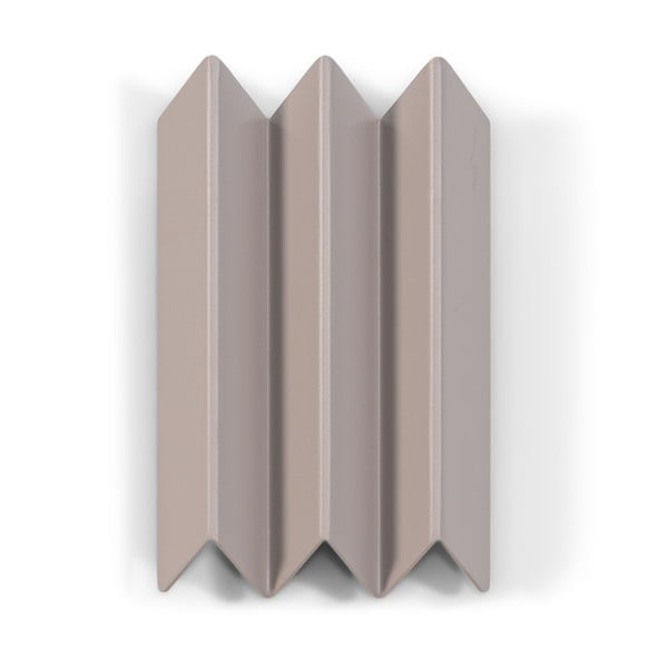 Taupe spalvos iš metalo sieninė lentyna su lentyna 13 cm Sensu – Spinder Design