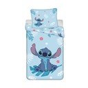 Mėlynos spalvos iš medvilnės viengulė vaikiška patalynė 140x200 cm Lilo and Stitch "Blue"  – Jerry Fabrics