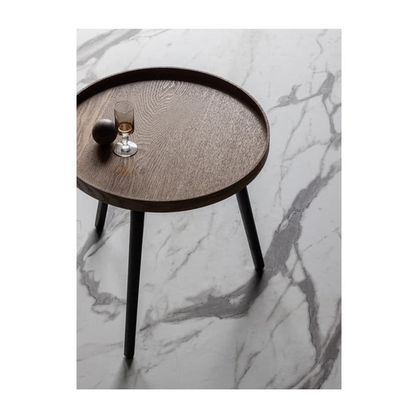 Šoninis staliukas su stalviršiu iš uosio dekoro WOOOOD Mesa, ø 45 cm-image-1