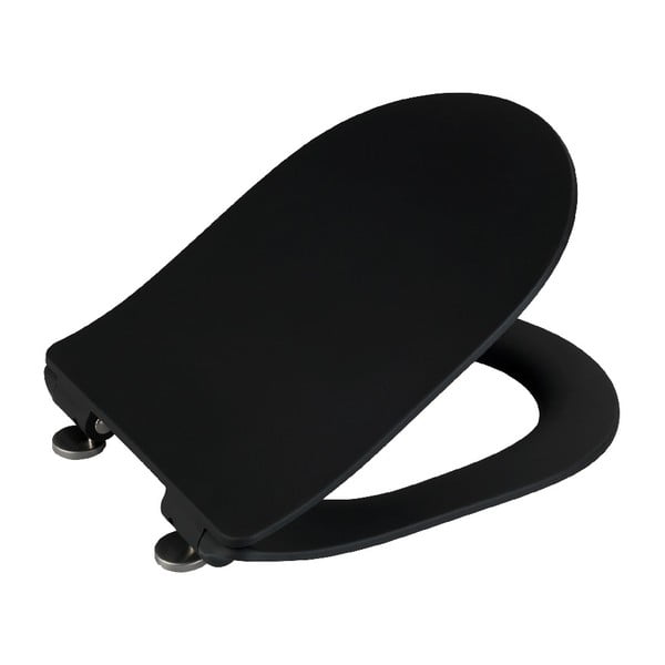 Juoda klozeto sėdynė Wenko Sedilo Black, 45,2 x 36,2 cm-image-3