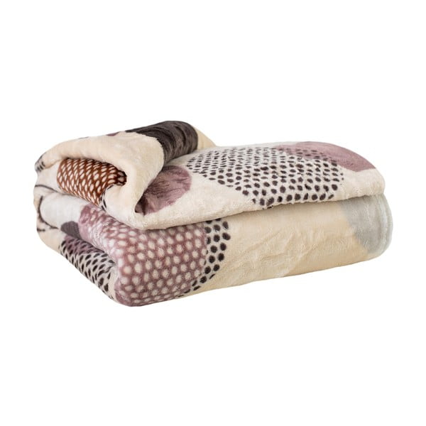 Antklodė ir pledas iš mikropliušo 200x220 cm Circles – My Home