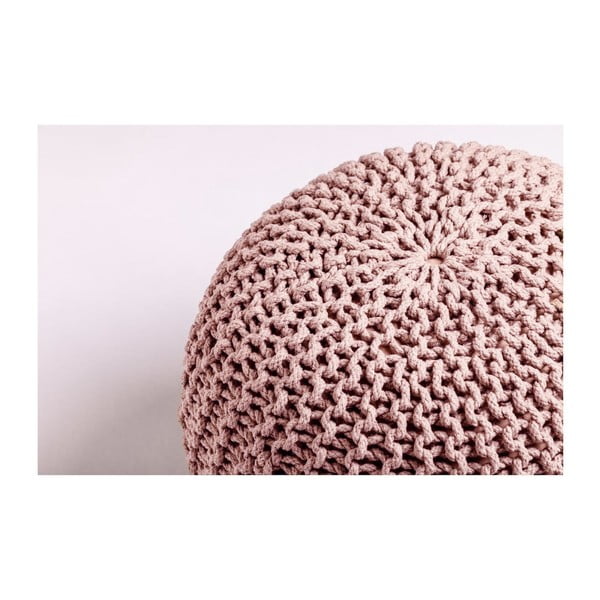 Rausvos spalvos pufas Bonami Essentials Jagger-image-2