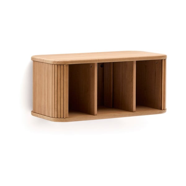 Natūralios spalvos pakabinama spintelė po kriaukle iš uosio 90x40 cm Mailen – Kave Home-image-2