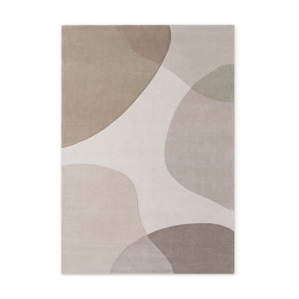 Rankų darbo smėlio spalvos iš vilnos kilimas 160x230 cm Hackney Clarissa – Ted Baker