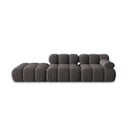 Sofa tamsiai pilkos spalvos iš velveto 282 cm Bellis – Micadoni Home