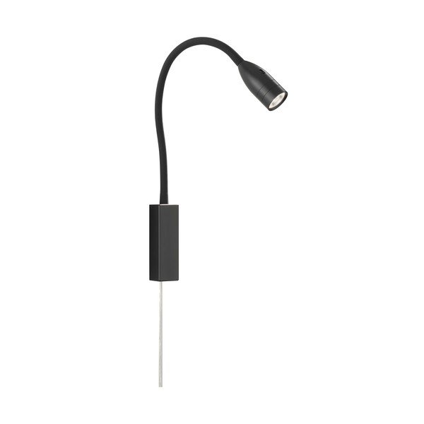 Iš metalo taškinis šviestuvas juodos spalvos LED su pritemdymo funkcija Sten – Fischer & Honsel