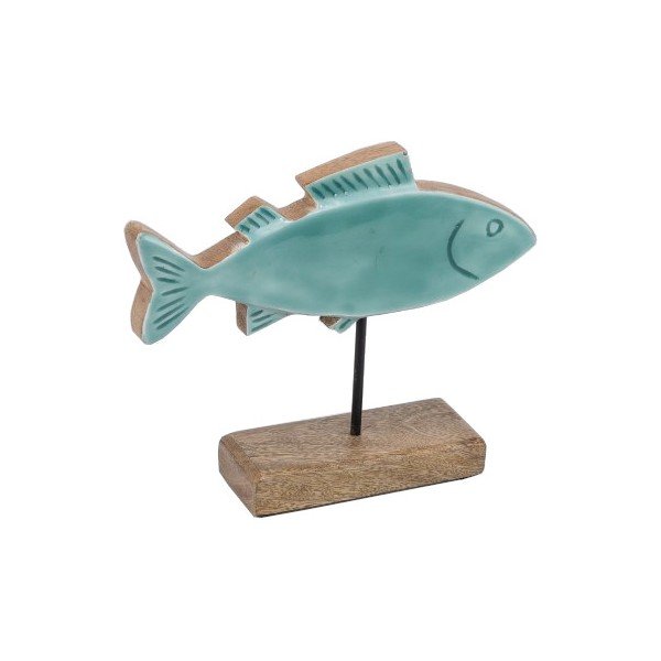Iš medienos statulėlė (aukštis 20 cm) Fish – Ego Dekor