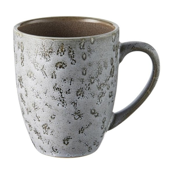 Pilkas keramikos puodelis su pilka vidine glazūra "Bitz Mensa", 300 ml