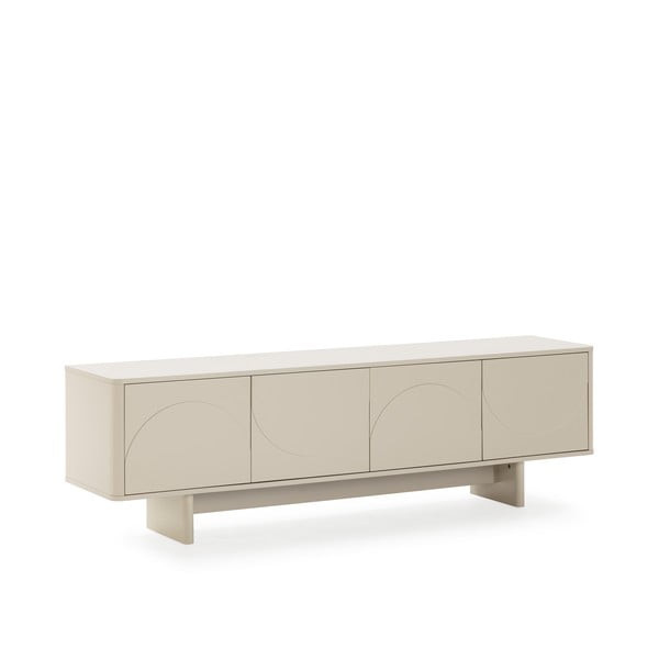 Kreminės spalvos TV spintelė 180x55x40 cm Solei – MOME-image-3