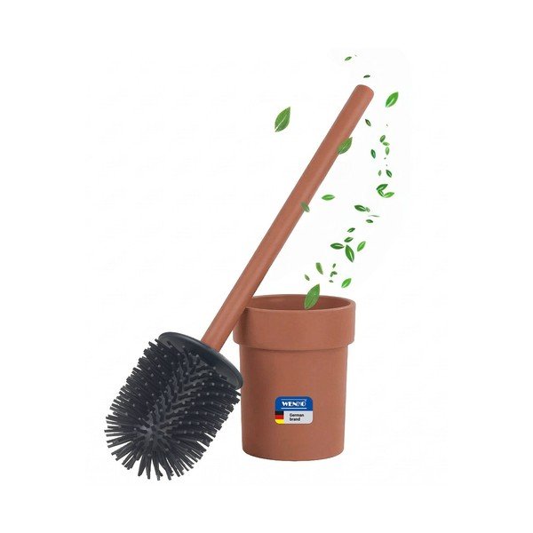 Su montavimu be gręžimo rudos spalvos iš plastiko tualeto šepetys su Turbo-loc tvirtinimu Lizan – Wenko-image-3